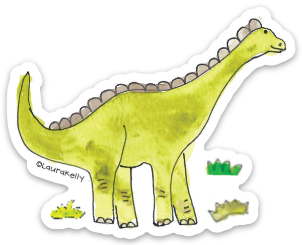 Vinyl Sticker -Dino Long Neck