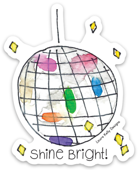 VINYL STICKER - DISCOBALL