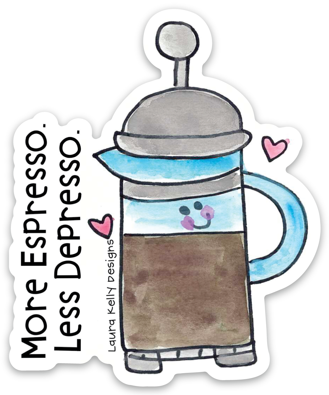 Vinyl Sticker-Espresso