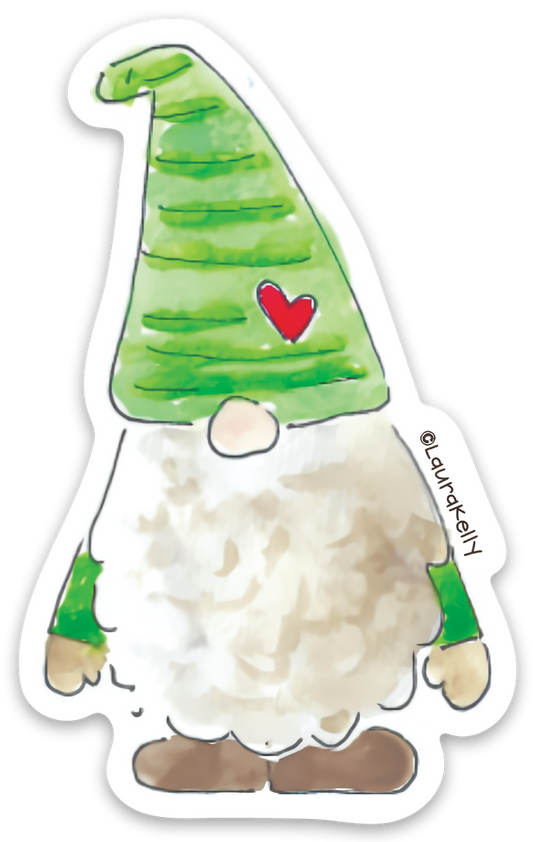 VINYL STICKER-GNOME