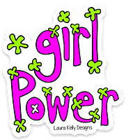 GIRL POWER VINYL STICKER