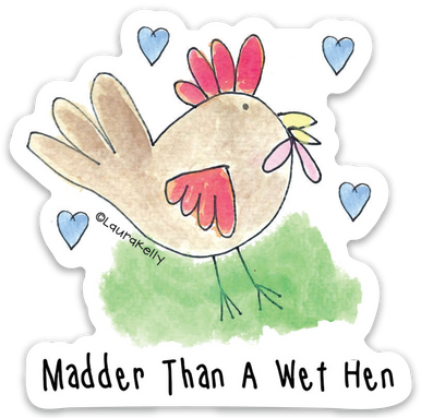 Vinyl Sticker - Wet Hen