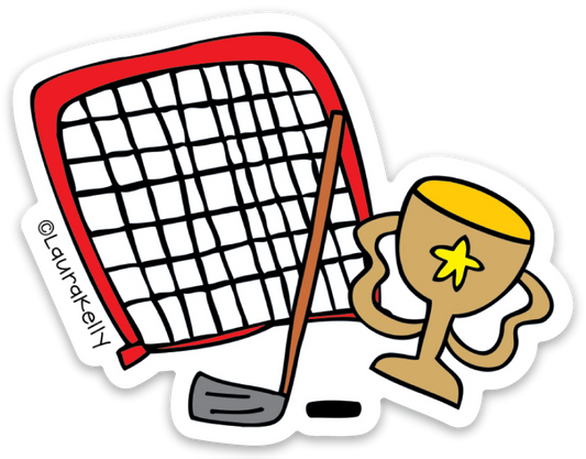 VINYL STICKER-HOCKEY