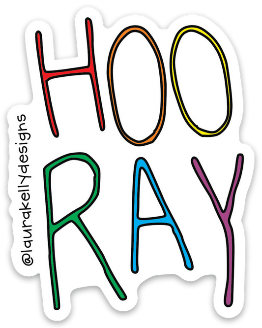 Vinyl Sticker - hooray