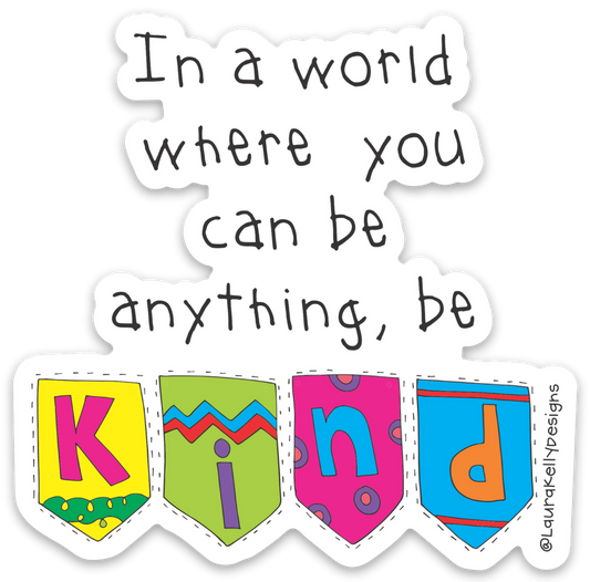 Vinyl Sticker -KINDBANNER