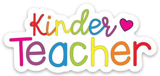 Vinyl Sticker-KINDERTEACHER