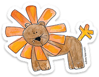 LION VINYL STICKER