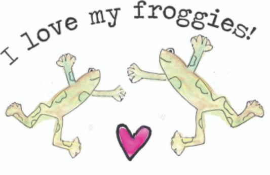 Vinyl Sticker-LOVEFROGGIES