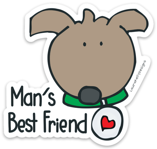 Vinyl Sticker-MANSBESTFRIEND