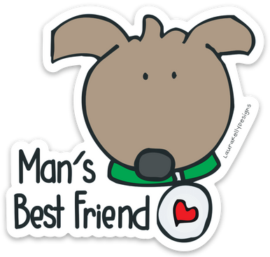 Vinyl Sticker-MANSBESTFRIEND