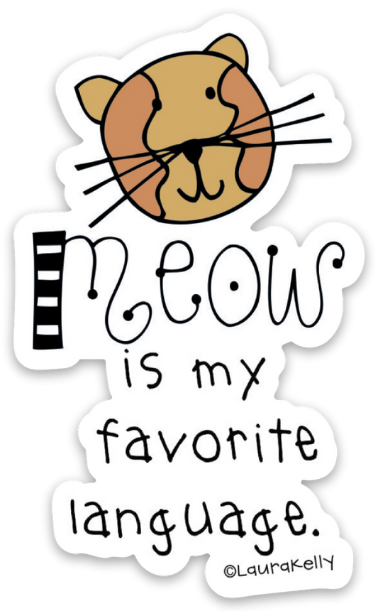Vinyl Sticker-MEOW