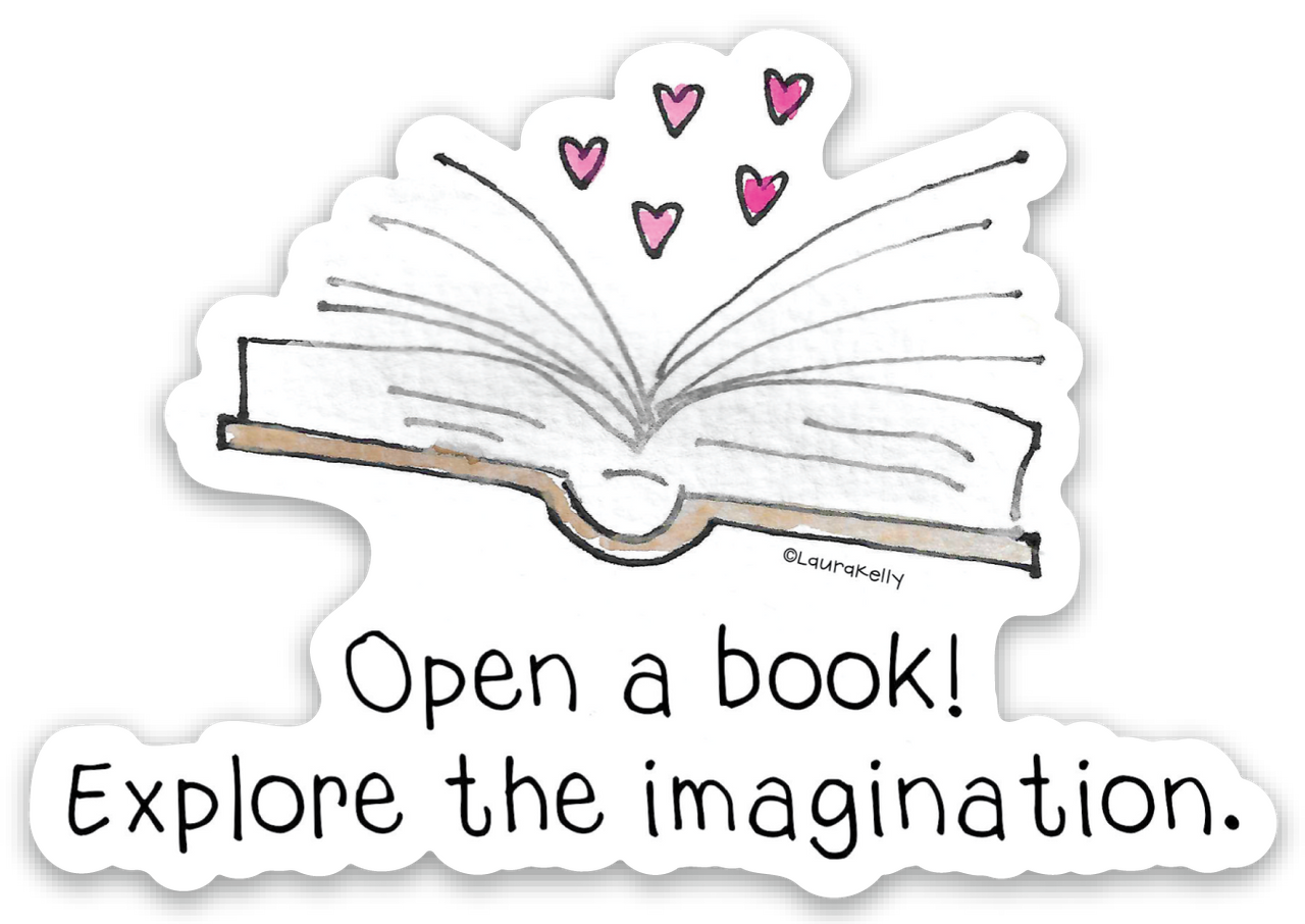 Vinyl Sticker-OPENBOOK
