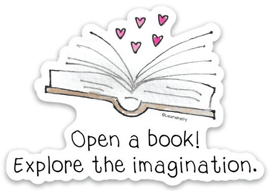 Vinyl Sticker-OPENBOOK