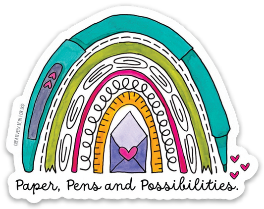 Vinyl Sticker - PAPER RAINBOW