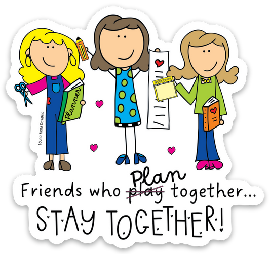 Vinyl Sticker - PLAN FRIENDS