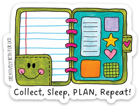 Vinyl Sticker - PLAN REPEAT