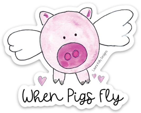 VINYL STICKER - PIG