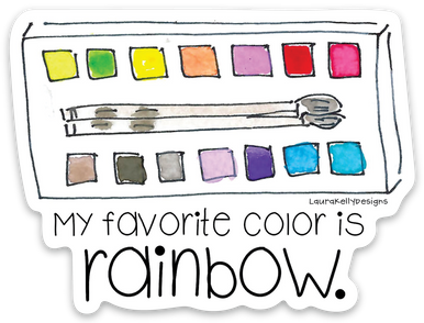 Vinyl Sticker-RAINBOWPAINT