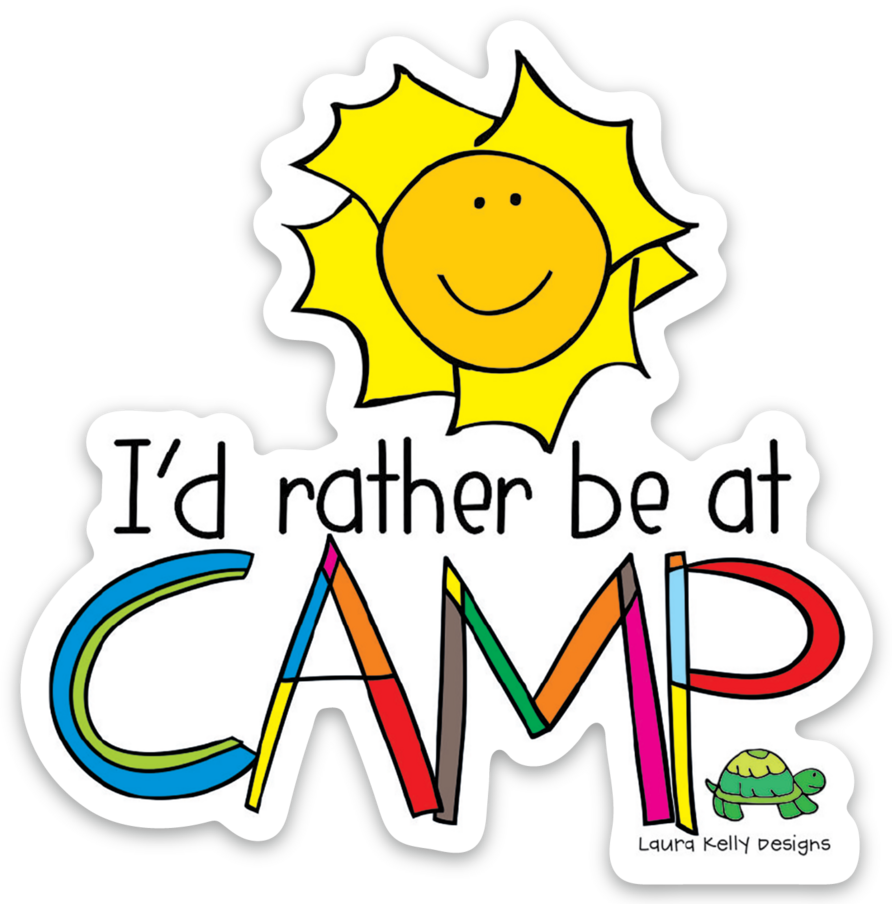 VINYL STICKER - RATHER CAMP