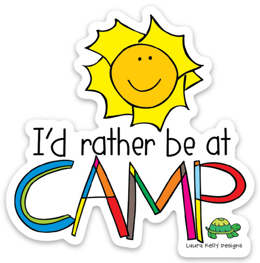 VINYL STICKER - RATHER CAMP
