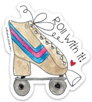 VINYL STICKER-ROLLERSKATE