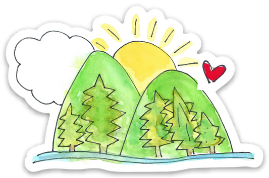 Vinyl Sticker-ROUNDMOUNTAINS