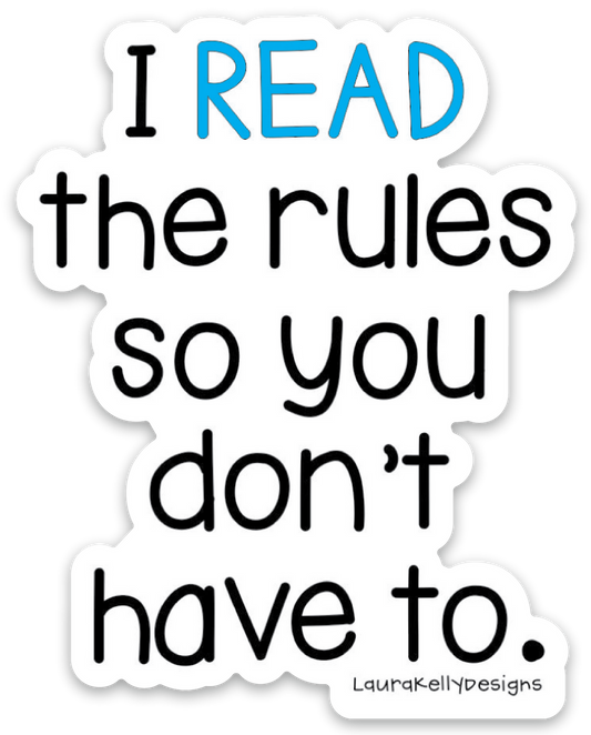 Vinyl Sticker-RULES