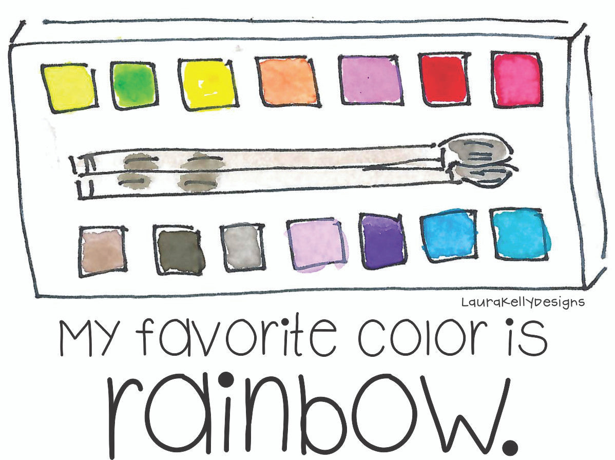 Vinyl Sticker - Rainbow Paint