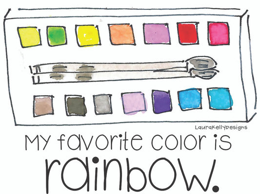 Vinyl Sticker - Rainbow Paint