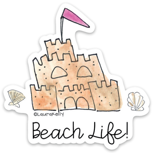 Vinyl Sticker-SANDCASTLE