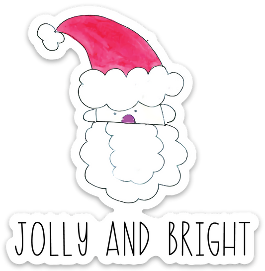 VINYL STICKER-SANTA
