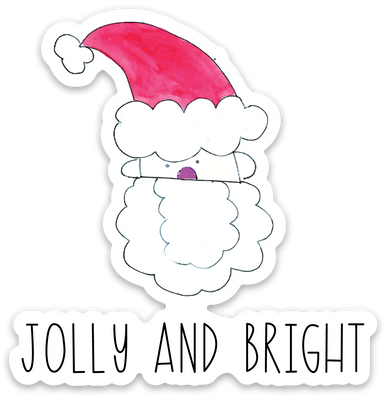 VINYL STICKER-SANTA