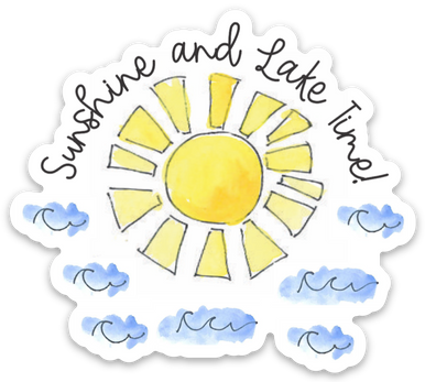 VINYL STICKER - SUNSHINE LAKE