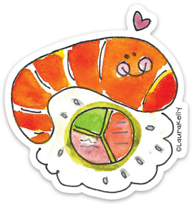 Vinyl Sticker - Sushi