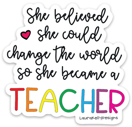 Vinyl Sticker - Teacher
