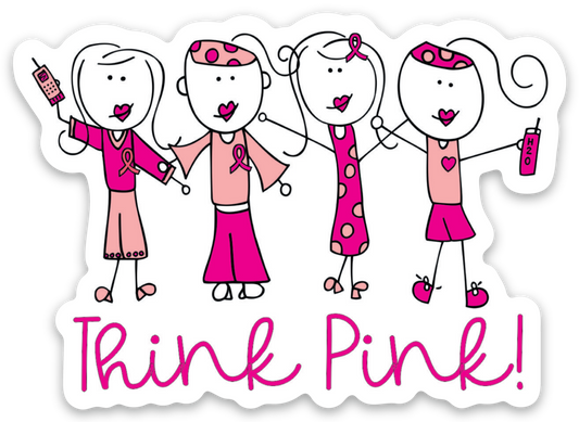 VINYL STICKER - THINK PINK