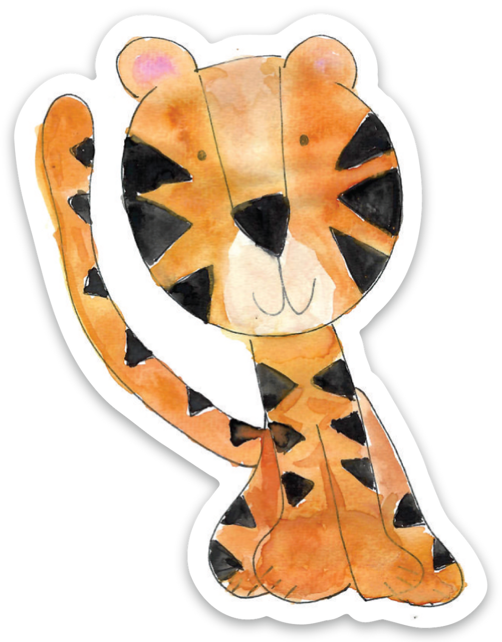 VINYL STICKER-TIGER