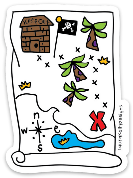 Vinyl Sticker-TREASUREMAP