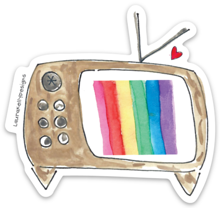VINYL STICKER-TV