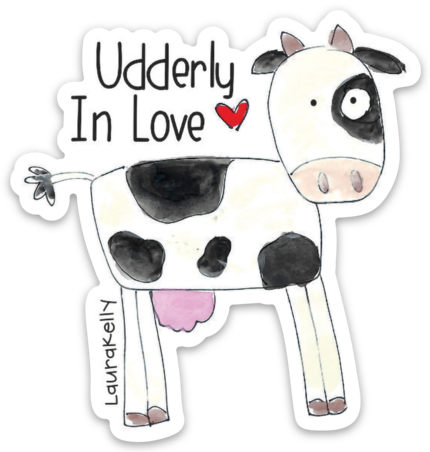 VINYL STICKER-VALENTINECOW