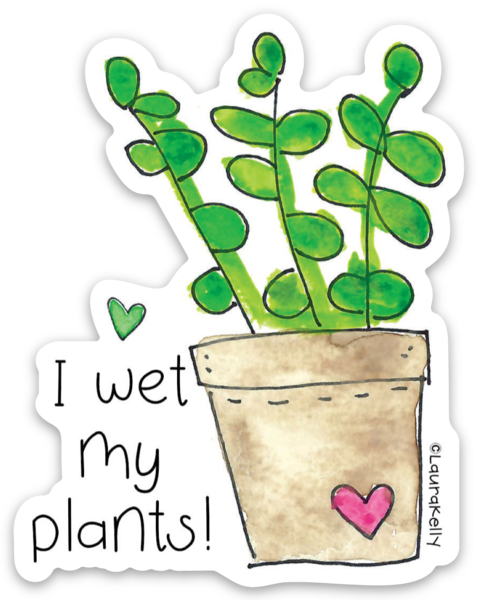 VINYL STICKER-WET PLANTS