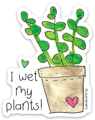 VINYL STICKER-WET PLANTS