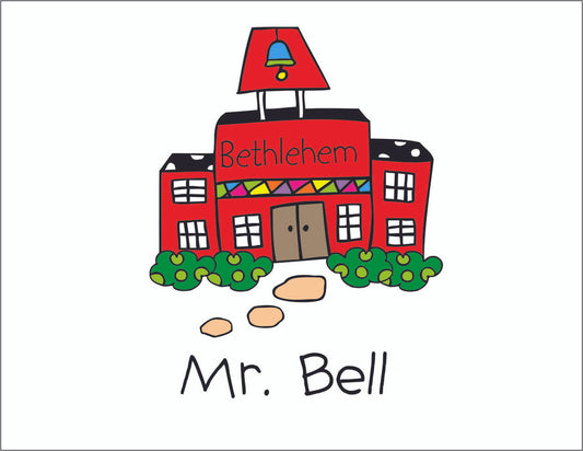 Schoolhouse Fold Over Note Cards- Quantity 50
