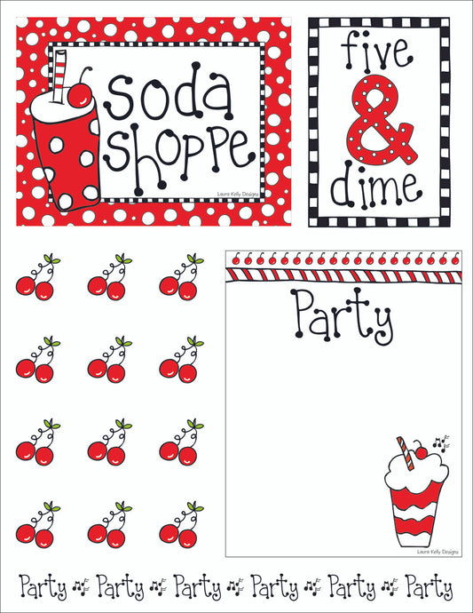 Printable Party - Soda Shoppe