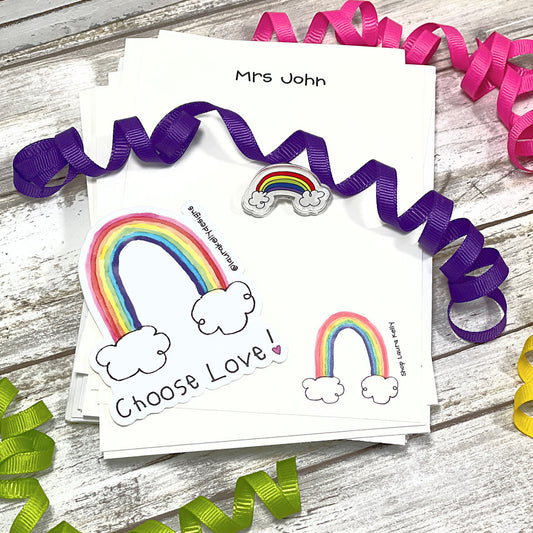Stationery Gift Set Rainbow