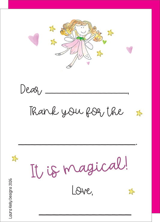 Fill In Thank You Notes - Fairy