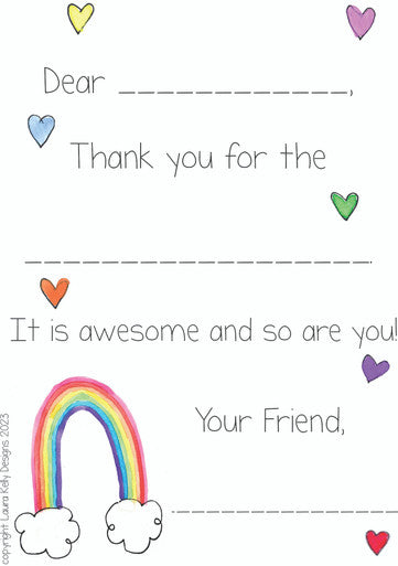 Thank You Notes - Rainbow