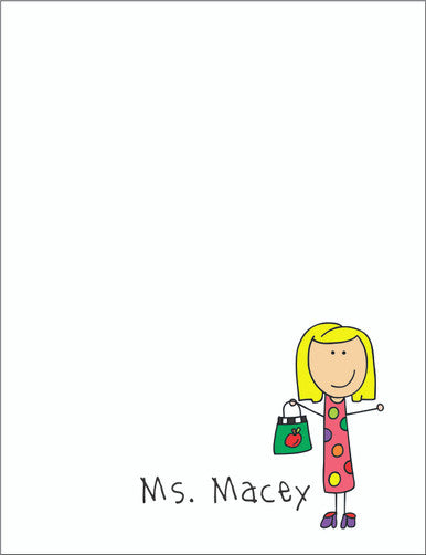 Memo Pad Set - Single Person Design