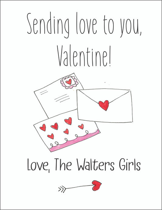 Valentine Cards Love Letters With Envelopes - Qty 28