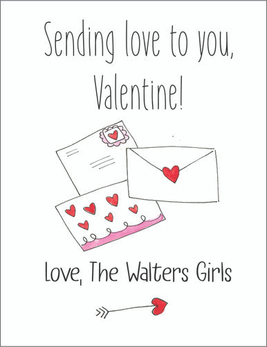 Valentine Cards Love Letters With Envelopes - Qty 28